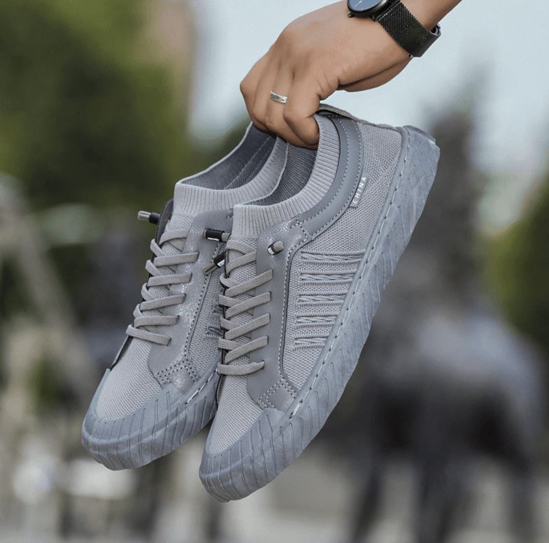 Titanium Canvas Casual Trainers