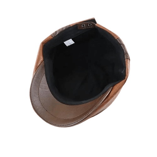 Men's Vintage Leather Beret