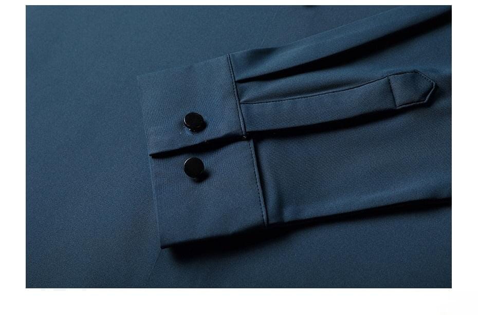 Men’s Premium Long Sleeve Silk Shirt – Elegant Design