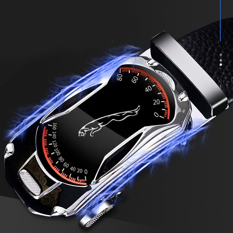 Jaguar Leather Belt with Automatic Buckle