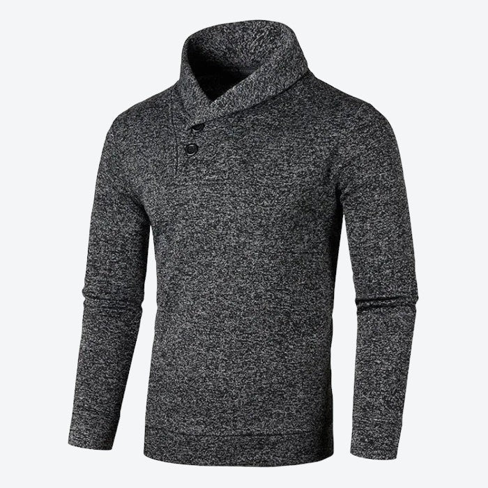 Men's High Neck Pullover Sweater