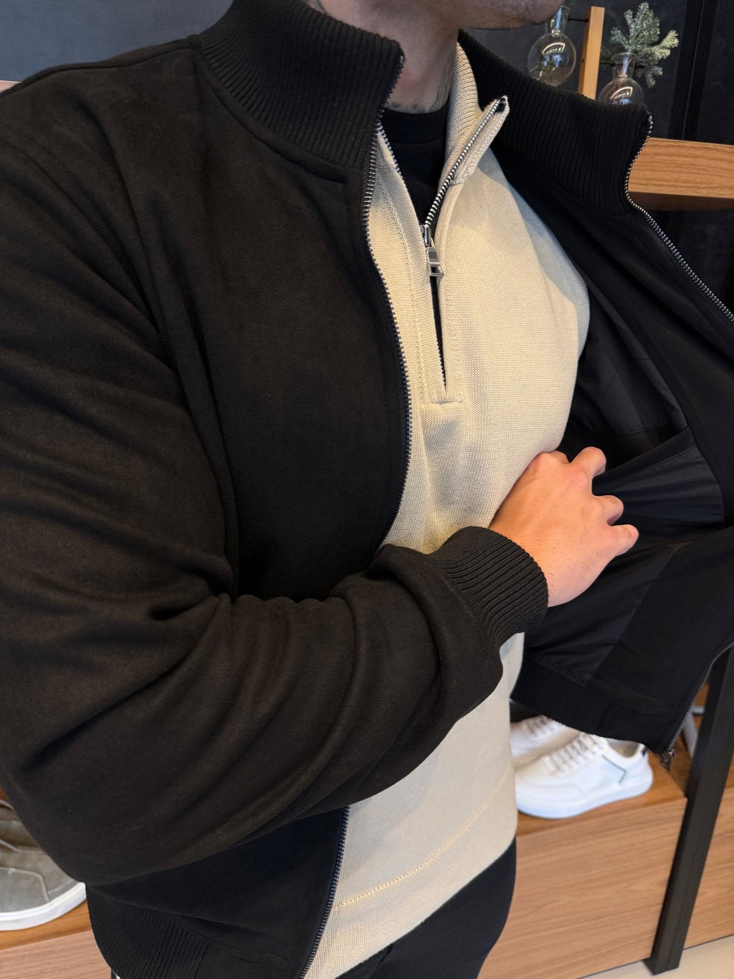 Men’s Black Suede Jacket