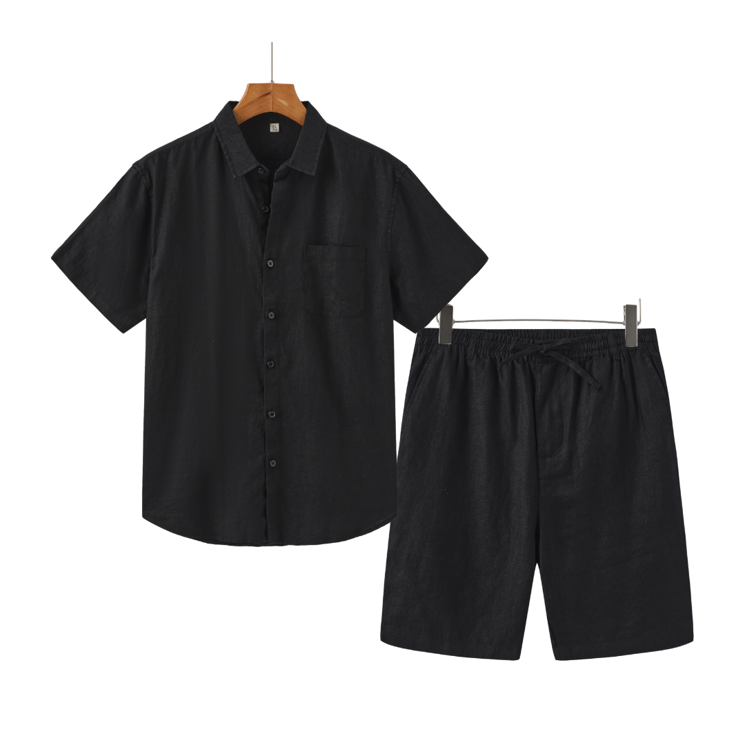 Linen Summer Set | Shirt and Shorts
