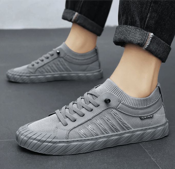 Titanium Canvas Casual Trainers