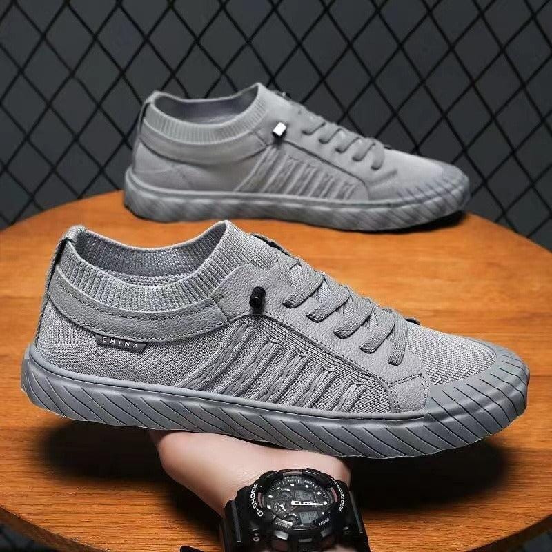 Titanium Canvas Casual Trainers