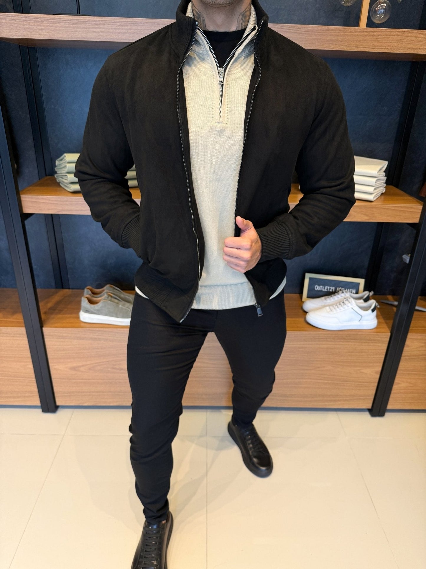 Men’s Black Suede Jacket