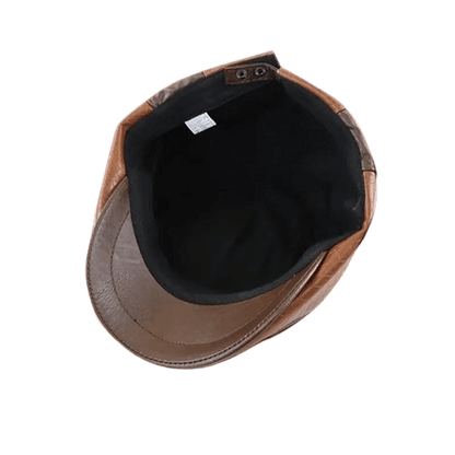 Men's Vintage Leather Beret