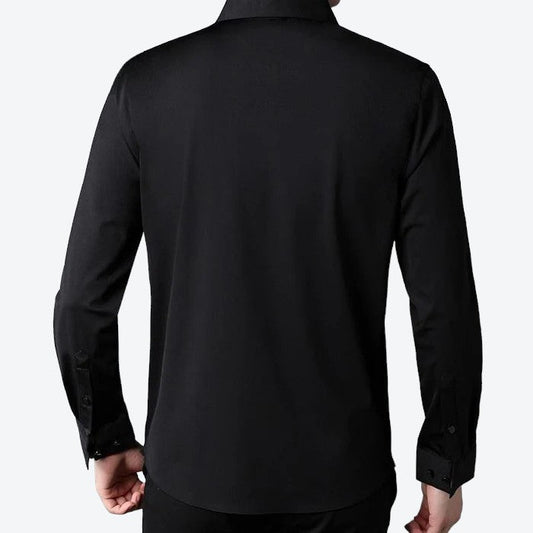 Men’s Premium Long Sleeve Silk Shirt – Elegant Design