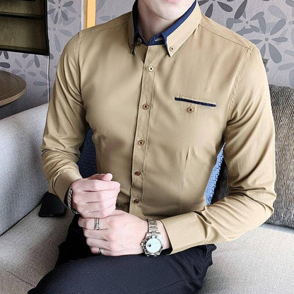 Slim Fit Long Sleeve Dress Shirt