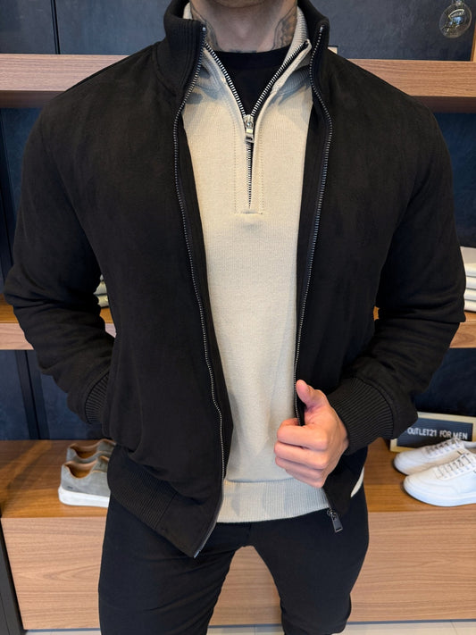 Men’s Black Suede Jacket