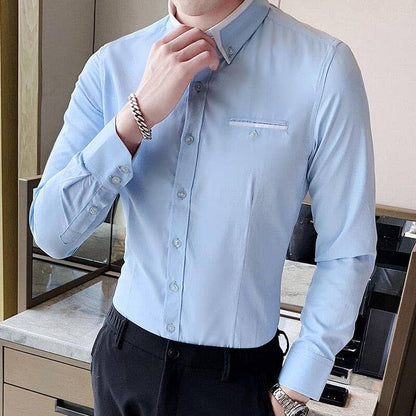 Slim Fit Long Sleeve Dress Shirt