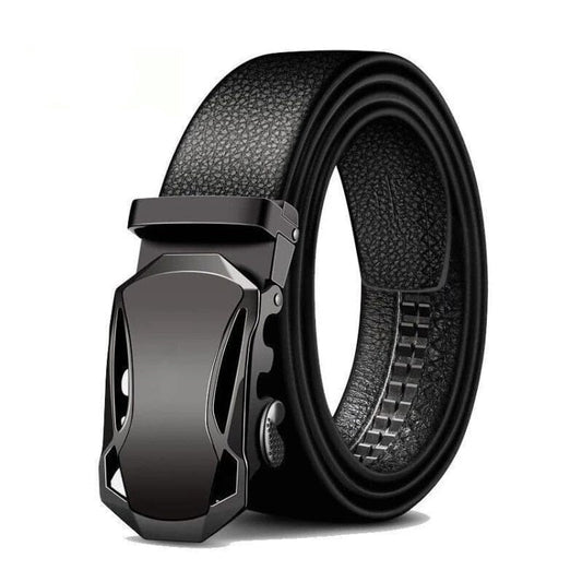 Refined Men's Dress Belt with Ratchet Buckle