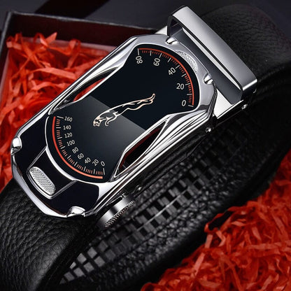 Jaguar Leather Belt with Automatic Buckle