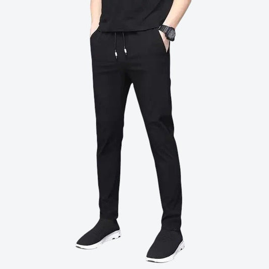 Men’s Slim Elastic Formal Trousers