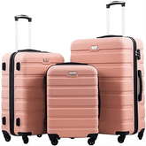 Kit 3 Malas de Viagem com Rodinhas 360° + Expansão Premium ABS